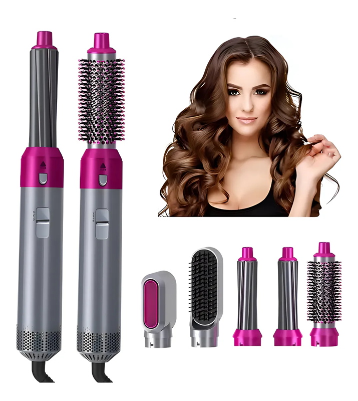 Cepillo Secador 5 en 1 Profesional – Peina, Seca y Da Volumen en Minutos